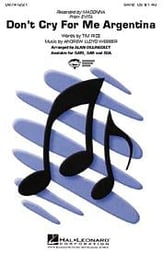 Don't Cry for Me Argentina SATB choral sheet music cover